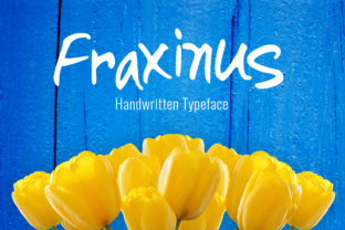 Fraxinus: A Modern Handwritten Font for Handmade Product Design