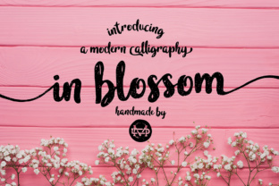 In Blossom Font: A Bold Handwritten Typeface for Web Design