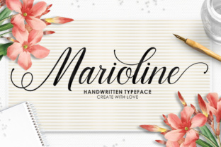 Marioline: A Handwritten Typeface for Handmade Product Designs