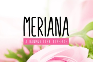 Meriana: A Sweet Handwritten Font for Playful Branding