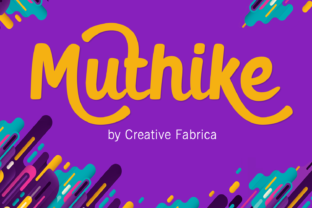 Muthike Font: A Bold Hand Painted Typeface for Creative Crafters