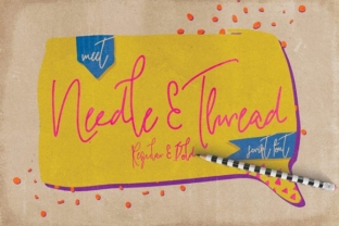 Needle Thread: A Beautiful Script Font