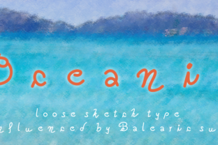 Oceania Font: A Handwriting Typeface for Sunlit Branding