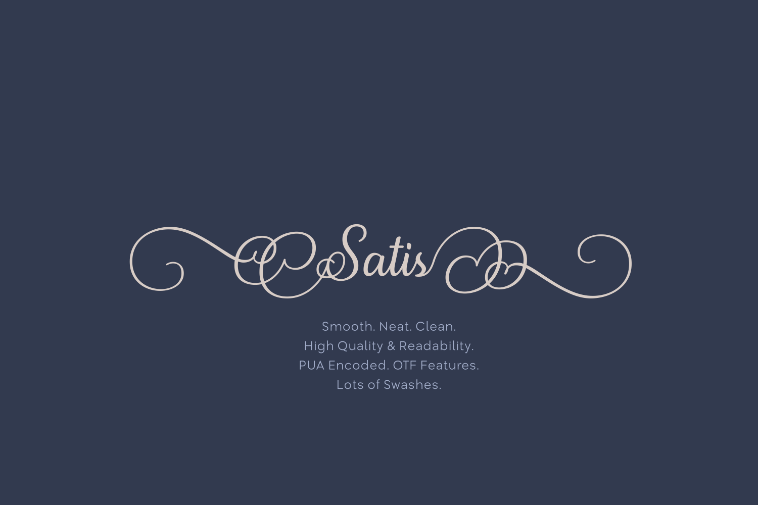 Satis: A Script Font That Elevates Campaign Aesthetics