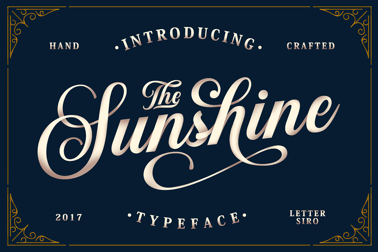 Sunshine Vintage Ornaments: A Script Font for Standout Campaigns