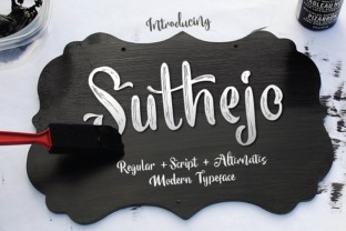 Suthejo Script Font: A Craft Seller’s Secret to Standout Products