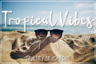 Tropical Vibes: A Hand-Painted Font for Editorial Design